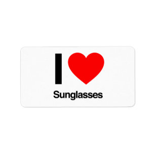 Sonnenbrillen der Liebe I Adressaufkleber
