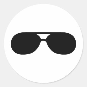 Sonnenbrillen in Pimp Runder Aufkleber