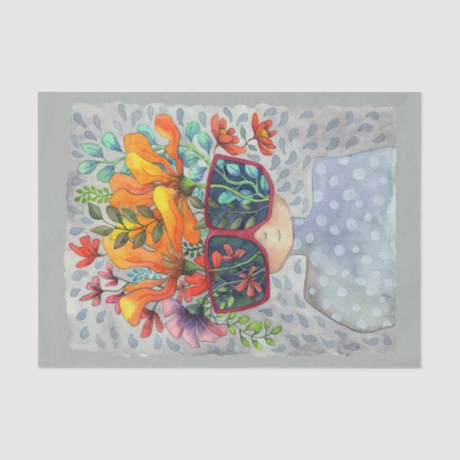 Sonnenbrillen, Kreativitätspapier Seidenpapier (Vorderseite)