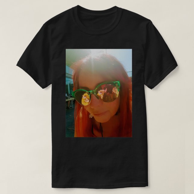 Sonnenbrillen-Reflexion T-Shirt (Design vorne)