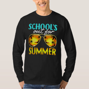 Sonnenbrillen und Sonnenuntergang in Schulen T-Shirt