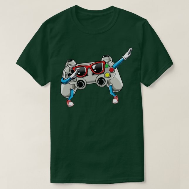 Sonnenbrillen-Videospiel-Controller Gamer T-Shirt (Design vorne)
