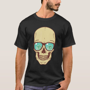 Sonnenbrillen Wave Skull Heads Grunge Punk Metal T-Shirt