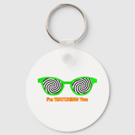 Sonnenbrillen zu beobachten Grüne Rim des MUSEUMS Schlüsselanhänger