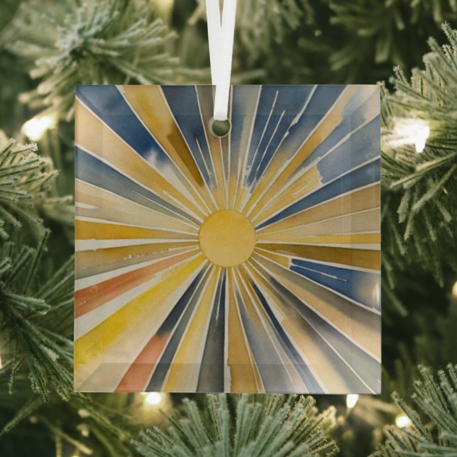 Sonnenbrust Ornament Aus Glas (Insitu)