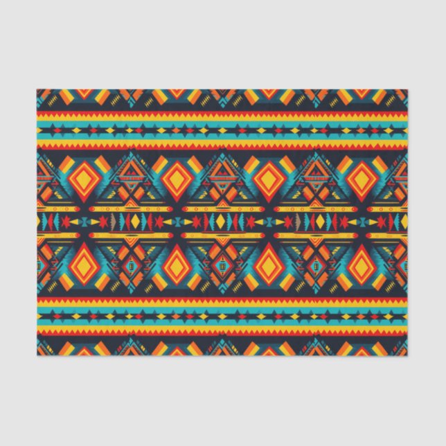 Sonnencreme Aztec Harmony Decoupage Paper Seidenpapier (Vorderseite)