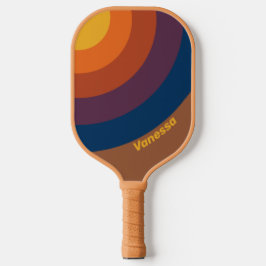 Sonnencreme-Circle Streifen mit Namen Pickleball Schläger