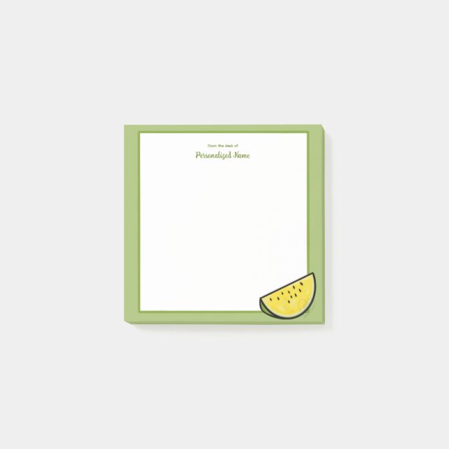 Sonnencreme, Gerahmt gelb Post-it Klebezettel (Vorderseite)