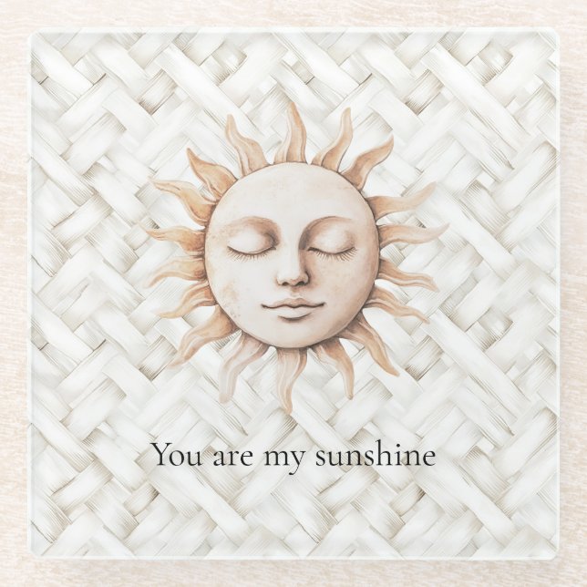 Sonnencreme Glasuntersetzer (Vorderseite)