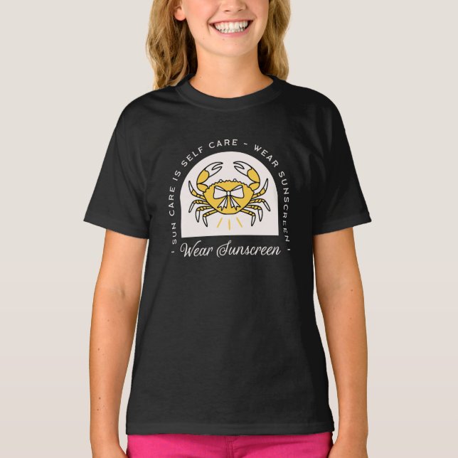Sonnencreme spf sonne uv Schutz Erinnerungszitate T-Shirt (Vorderseite)