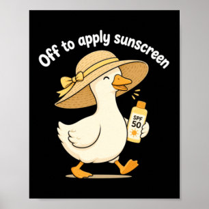 Sonnencremedesign auftragen poster