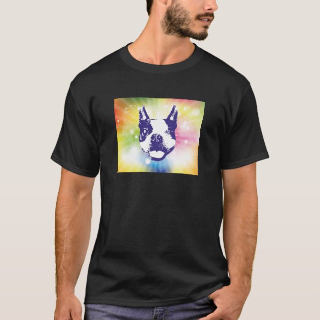 Sonnendurchbruch Bostons Terrier T-Shirt (Vorderseite)