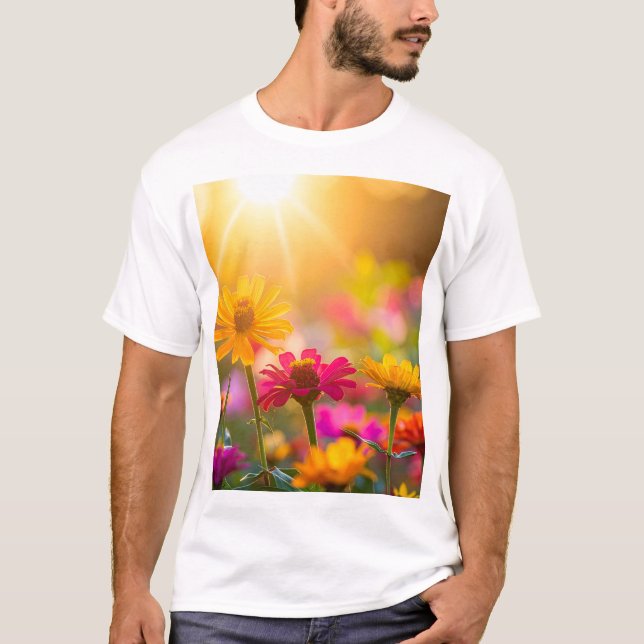 Sonnendurchflutete Blüte  T-Shirt (Vorderseite)