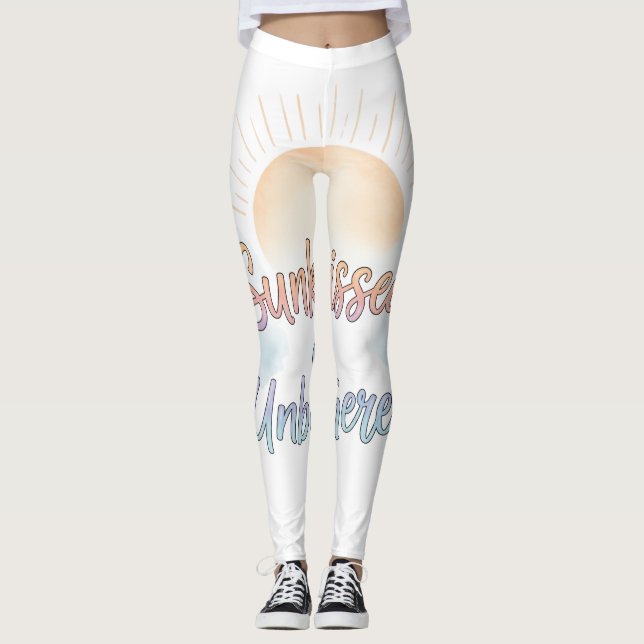 Sonnendurchflutete Unbekümmerte Ästhetik Leggings (Vorderseite)