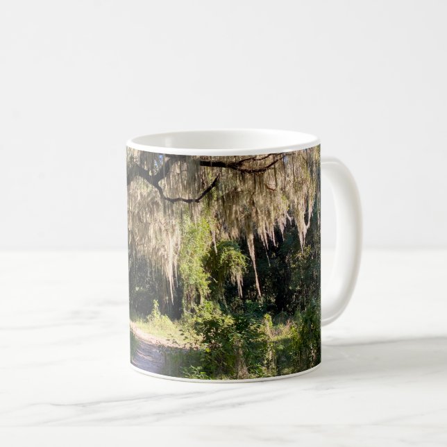 Sonnendurchfluteter Spanischer Moos Kaffeetasse (VorderseiteRechts)