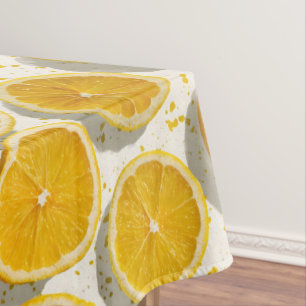 Sonnendurchflutetes Orangen-Scheiben-Muster Tischdecke