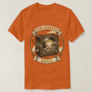 Sonnendurchglühte Seele - Vintage Radio Sunset T-Shirt