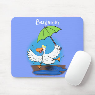 Sonnendute mit Schirm tanzender Cartoon Mousepad