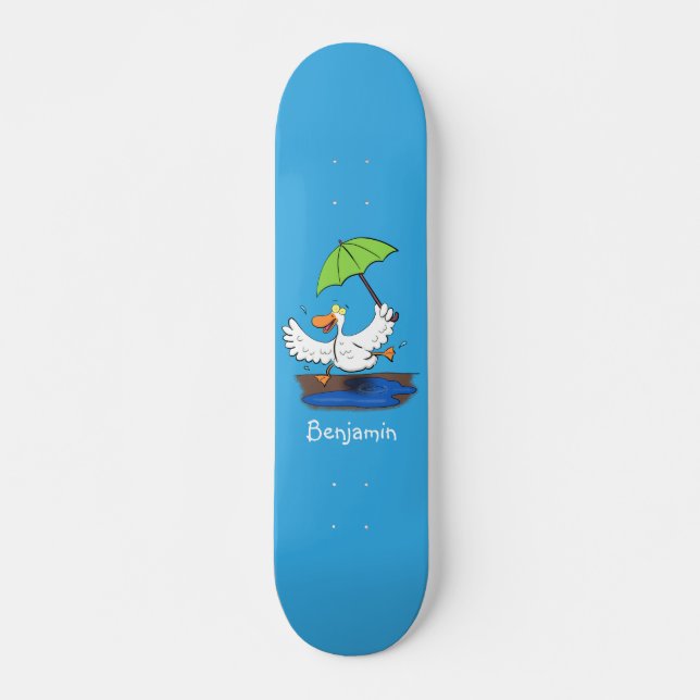 Sonnendute mit Schirm tanzender Cartoon Skateboard (Vorne)