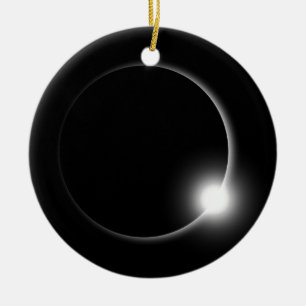 Sonneneclipse Sonnenfinsternis Sonne Fackel Sonnen Keramik Ornament