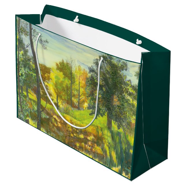 Sonneneinbruch Große Geschenktüte (Rückseite Schrägansicht)