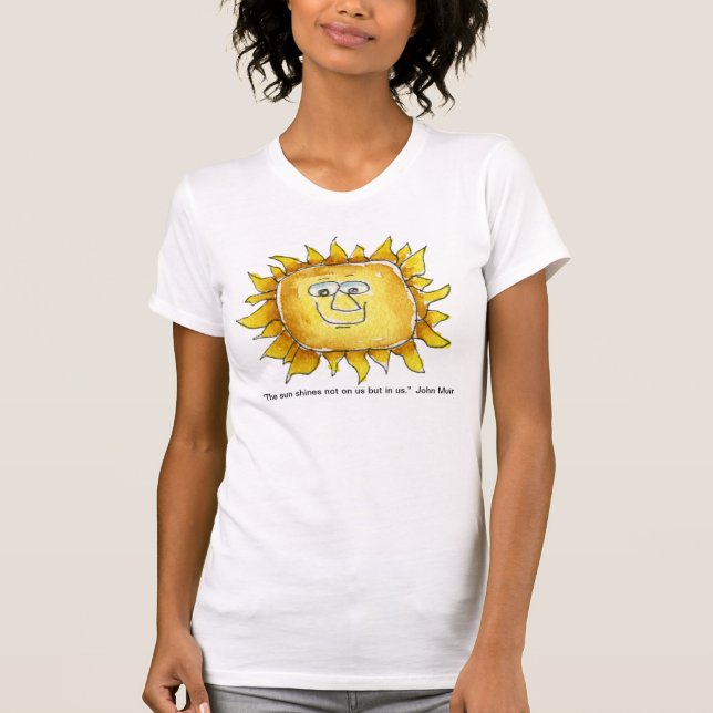 Sonneneinstrahlung in US-Zitat T-Shirt (Vorderseite)