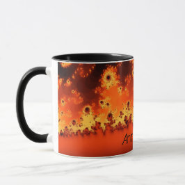 Sonneneruptions-Fraktal-Tasse Tasse