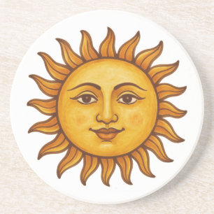 Sonnenface Getränkeuntersetzer