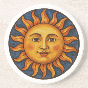 Sonnenface Getränkeuntersetzer