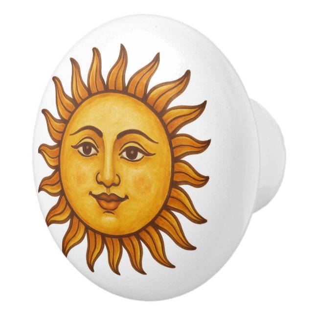 Sonnenface Keramikknauf (Rechts)