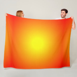 Sonnenfeuer Gelb Orange Rot Hell Fröhlich Fleecedecke