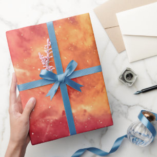 Sonnenfeuer quer durch den Kosmos Geschenkpapier