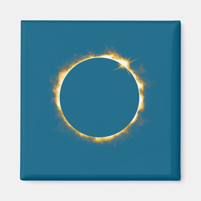 Sonnenfinsternis 21. August 2017 Design Magnet (Vorne)