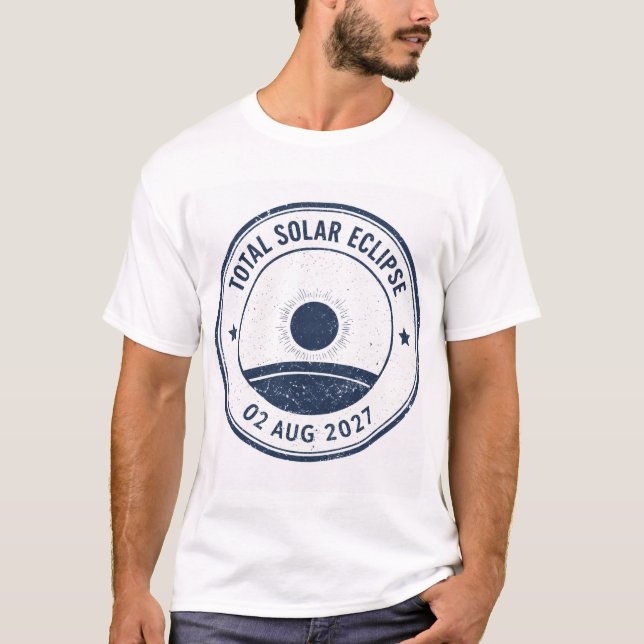 Sonnenfinsternis 2. August 2027 T-Shirt (Vorderseite)