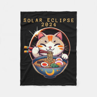 Sonnenfinsternis 8. April 2024 Astronomie Kawaii K Fleecedecke