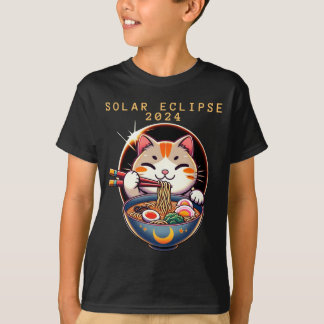 Sonnenfinsternis 8. April 2024 Astronomie Kawaii K T-Shirt