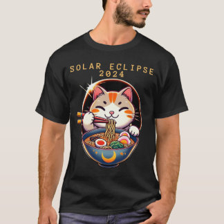 Sonnenfinsternis 8. April 2024 Astronomie Kawaii K T-Shirt