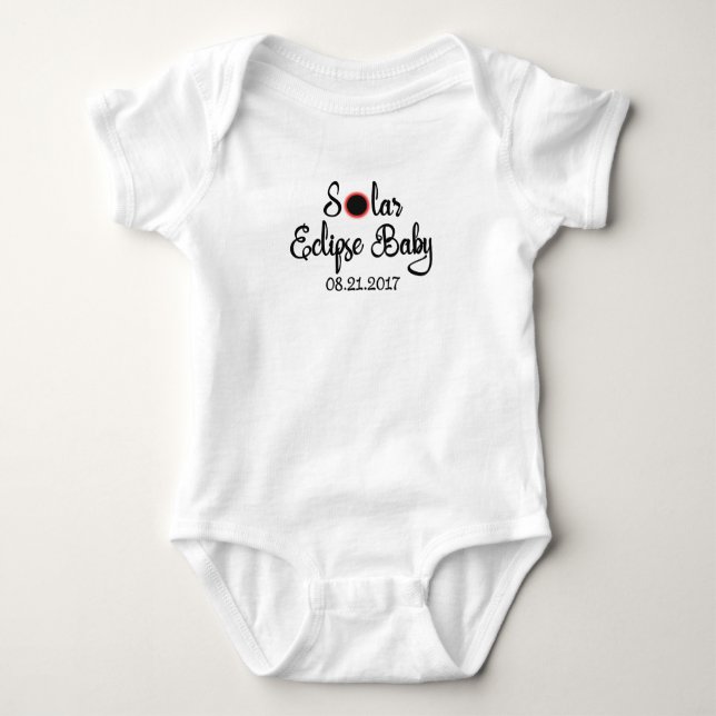 Sonnenfinsternis-Baby-Bodysuit-T-Shirt Baby Strampler (Vorderseite)