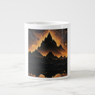 Sonnenfinsternis-Berg-Tasse - Kosmische Landschaft Jumbo-Tasse