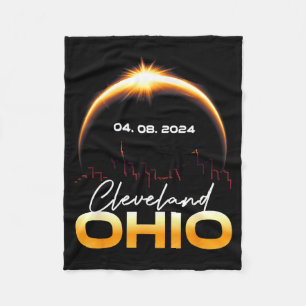 Sonnenfinsternis Cleveland Ohio Total Fleecedecke