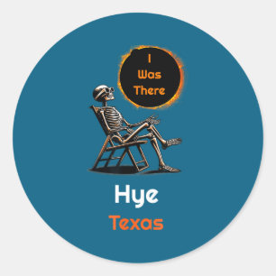 Sonnenfinsternis Hye Texas Da Runder Aufkleber