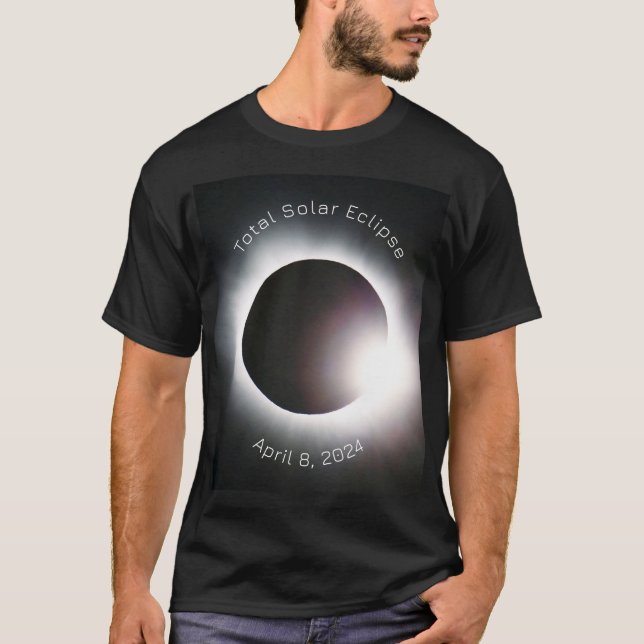 Sonnenfinsternis insgesamt 2024 T-Shirt (Vorderseite)