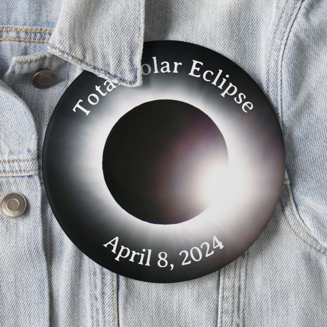 Sonnenfinsternis insgesamt 8. April 2024 Button (Beispiel)