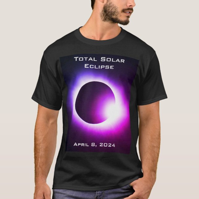 Sonnenfinsternis insgesamt, 8. April 2024 T-Shirt (Vorderseite)