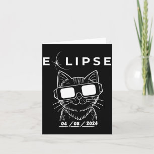 Sonnenfinsternis Katze Brille Katze Design Karte