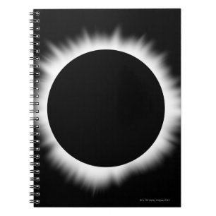 Sonnenfinsternis mit Korona Notizblock