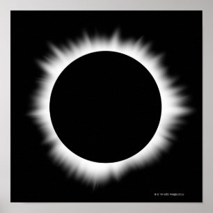 Sonnenfinsternis mit Korona Poster