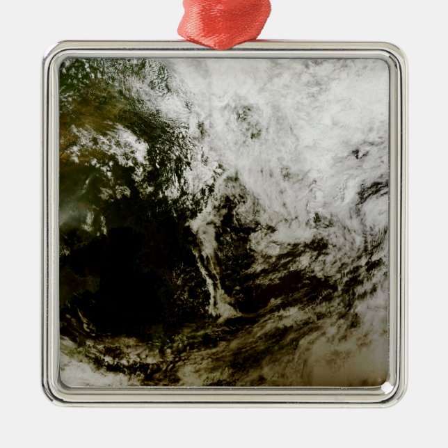 Sonnenfinsternis über Südostasien Ornament Aus Metall (Vorne)