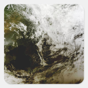 Sonnenfinsternis über Südostasien Quadratischer Aufkleber