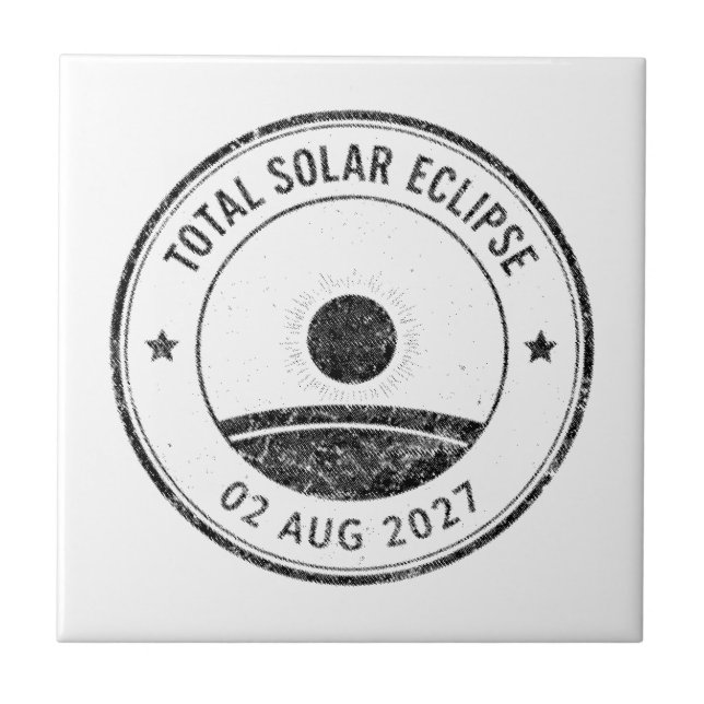 Sonnenfinsternis vom 2. August 2027 Fliese (Vorderseite)